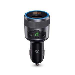 Nedis CATR3024BK Szivargyújtós Autós Bluetooth FM Transmitter - Fekete kép