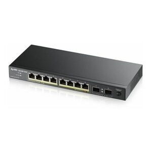 Zyxel switch 8x1000Mbps (8xPoE) + 2xGigabit SFP fémházas asztali, ... kép