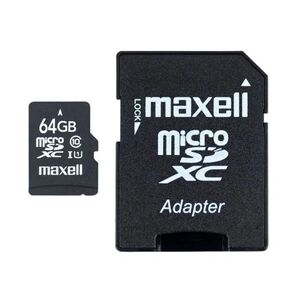 Maxell memóriakártya microsdxc 64gb x-series + adapter class10 854988 kép