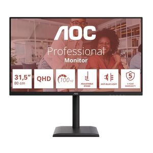 AOC 31.5" Q32E4U 16: 9 QHD IPS LED Monitor - Fekete kép