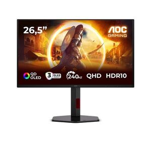 AOC 26.5" Q27G4ZDR 16: 9 QHD OLED Gaming Monitor - Fekete kép