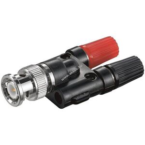 Goobay BNC adapter 2x4mm banán aljzat mérőműszerekhez és DVR-hez kép