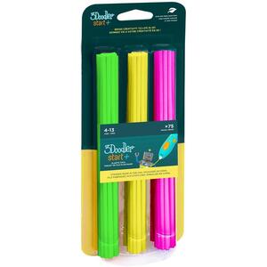 3Doodler ECO-PCL Start+ 3D toll utántöltő 75 db - neonszínek (zöld, sárga, rózsaszín) kép