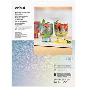 Cricut Sticker Set Waterproof A4 - 5 sheets (Transparent Hologoraphic) kép