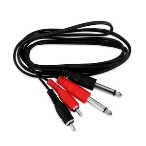 Electronic-Star Kettős 6, 3 mm-es mono jack port kettős cinch kábel számára kép