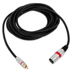Electronic-Star Cinch port XLR kábel számára, DJ, PA kábel, 5 méteres, piros kép