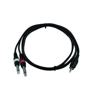 Electronic-Star 3, 5 mm sztereó jack kábel 2 x 6, 3 mm jackhez; 1, 5 méter kép