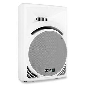 Ibiza Passzív DJ PA hangfal, 38 cm subwoofer, 1200 W, ABS, fehér kép