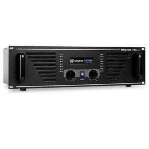 Skytec AMP–1000 PA–erősítő 1600W fekete végfokerősítővel kép