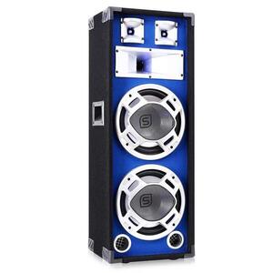Skytec PA hangfal 2 x 25 cm subwooferrel, kék LED fény kép