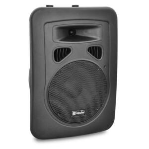 Aktív 20 cm Skytec 200W PA-hangfal XLR mikrofonnal kép
