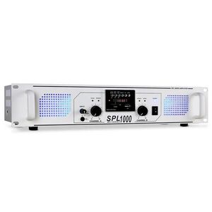 PA erősítő Skytec SPL-1000, USB, SD, MP3, 2800 W, fehér kép