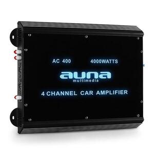 4-csatornás autóba alkalmas erősítő Auna, 4000 W kép
