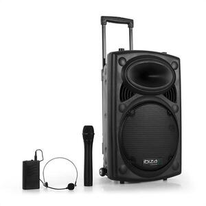 Ibiza Port 12VHF-BT 30cm(12")PA rendszerUSB, SD, AUX, MP3, bluetooth kép