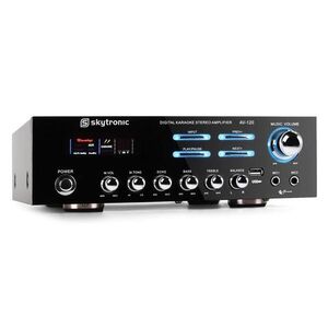 Skytronic 103.204 AV-120 PA HiFi erősítő, karaoke, USB, MP3 kép