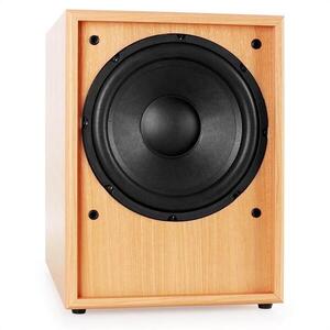 Auna Linie-300-SW-BH aktív subwoofer, AUX, tölgy kép