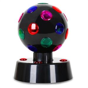 OneConcept Disco-Ball-4-B, fekete, LED fényhatás, 13, 5 cm kép