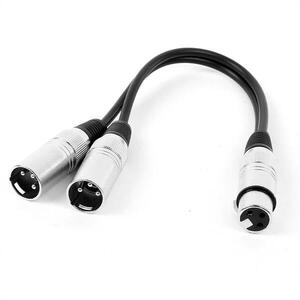 FrontStage XLR kábel, 2 x male 1 x female-re, 30cm kép