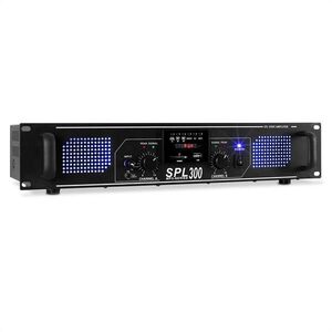 Skytec SPL 300MP3, 300 W, erősítő, MP3, USB, SD kép