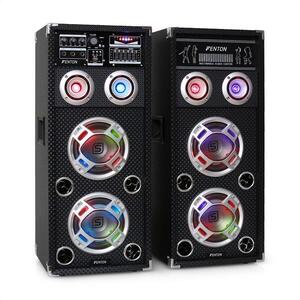 Skytec KA-26 aktív karaoke PA hangfal szett, USB, SD, AUX kép