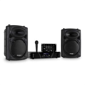 Ibiza DJ300MK2 diszkó hangrendszer, AUX, MIC kép