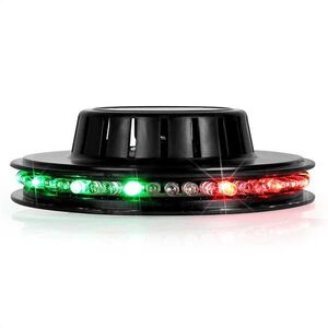 Ibiza LED UFO fényeffekt, fekete, mikrofon, RGB kép