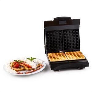 Klarstein Waffle Buddy, 700 W, 2 lemez, rozsdamentes acél, gofrisütők, krémszínű kép