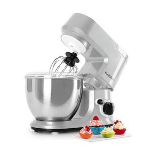 Klarstein TK2-Carina Argentea konyhai robotgép, 800 W, 4 liter, ezüst kép