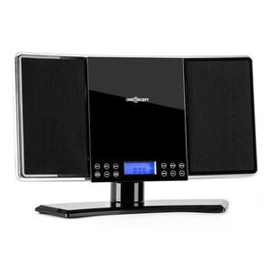 OneConcept V14, sztereó rendszer, FM/AM, CD, MP3, AUX, fekete kép