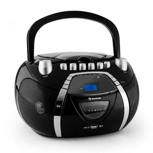 Auna Beeboy, rádiórekorder, CD, MP3, USB, fekete kép