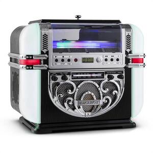 Ricatech RR700, retró jukebox, FM/AM, CD, AUX, LED kép