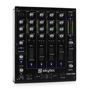 Skytec STM-7010, 4 csatornás DJ keverőpult, USB, MP3, EQ kép