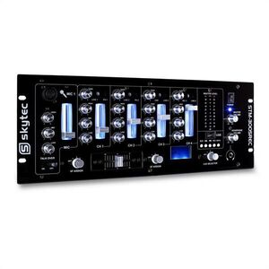 Skytec STM-3005REC, 4 csatornás DJ keverőpult, USB, MP3, REC, EQ kép