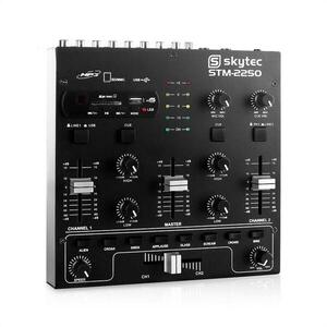 Skytec STM-2250, USB SD MP3 FX, 4-csatornás keverőpult kép