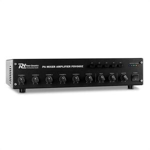Power Dynamics PDV60Z, 60 W, 6 csatornás PA erősítő, 4 zóna kép