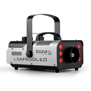 Ibiza LSM900LED ködgép, 900 W, 1 liter, DMX, RGB-LED kép