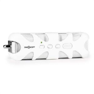 OneConcept White Know, bluetooth hangfal, AUX, akkumulátor, fehér kép