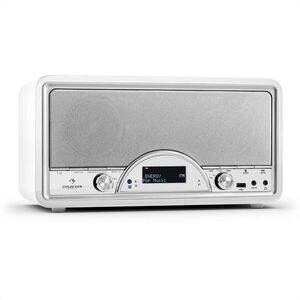 Auna Virgina WH DAB/DAB+ digitális rádió, Bluetooth, USB, FM, AUX, MP3, fehér kép