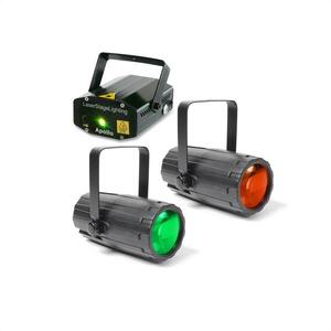 Beamz Light Package 2, disco fényhatás készlet, 2 x fényhatás, 1 x lézer kép