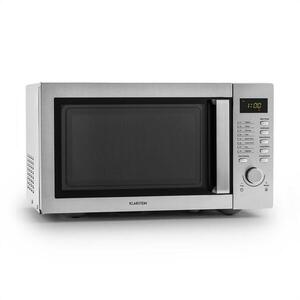 Klarstein Steelwave mikrohullámú sütő 23 l, 800 W, grillező 1000 W, rozsdamentes acél kép