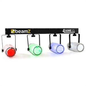 Beamz 4-Some Clear RGBW-LED fény szett, DMX mikrofon kép