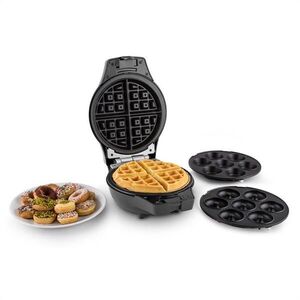 OneConcept TRINITY MINI, fekete, 1000 W, CAKE POP, FÁNK, GOFRI KÉS kép