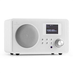 Auna IR-150, internet rádió, FM, DLNA, WLAN, retro, távirányítás, fa szekrény kép