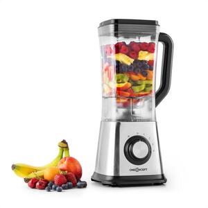 OneConcept Juizooka, 500 W, 1, 75 l, asztali turmixgép, rozsdamentes acél, green smoothie, BPA nélkül kép