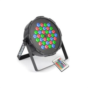 Beamz FlatPAR, 36 x 1W, PAR reflektor, RGB, LED, DMX, IR, távirányító kép