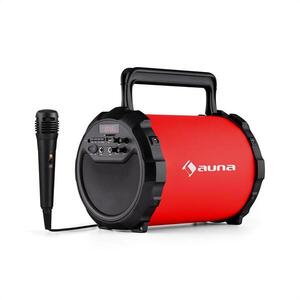 Auna DR. Bang! 2.1 bluetooth hangfal, USB, SD, AUX, akkumulátor, mikrofon, piros kép