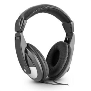Skytec SH120 DJ fejhallgató, 105 dB, műbőr, 2m kábel, adapter kép