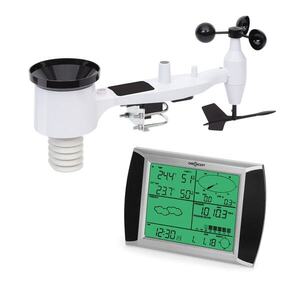 OneConcept Beaufort, meteorológiai állomás, vezeték nélküli, hatókör 100 m-ig, LCD érintőkijelző, napelem kép