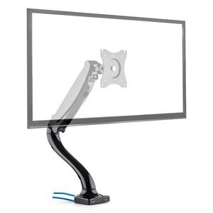 Auna LDT09-C012USB, asztali tartó monitorra, LED, LCD, 2 X USB, szereléshez szükséges anyagok mellékelve kép