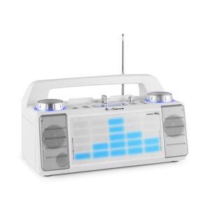 IDance Energy XD2 party hangfalrendszer, keverőpult, bluetooth, USB, AUX, MP3, fehér kép